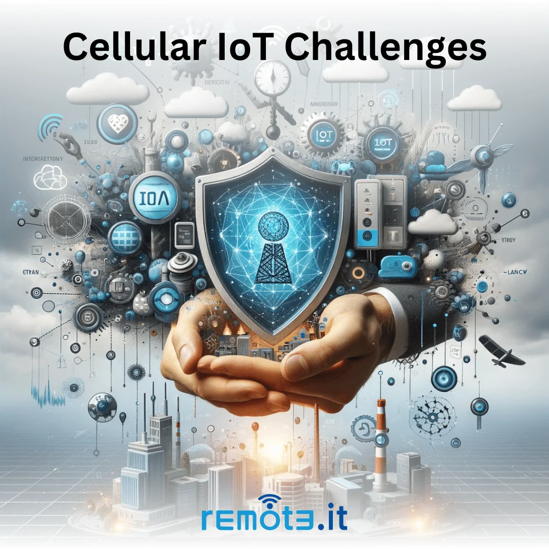Explore the challenges and solutions in IoT concerning real-time monitoring via cellular networks.