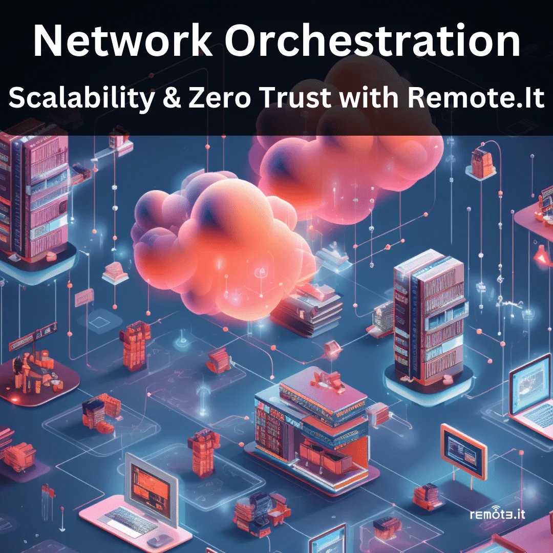 Learn how Remote.it is redefining network management with its network orchestration tools. Boost scalability, secure your IoT devices, and streamline your hybrid cloud migrations and database management with Remote.it's Zero Trust model.