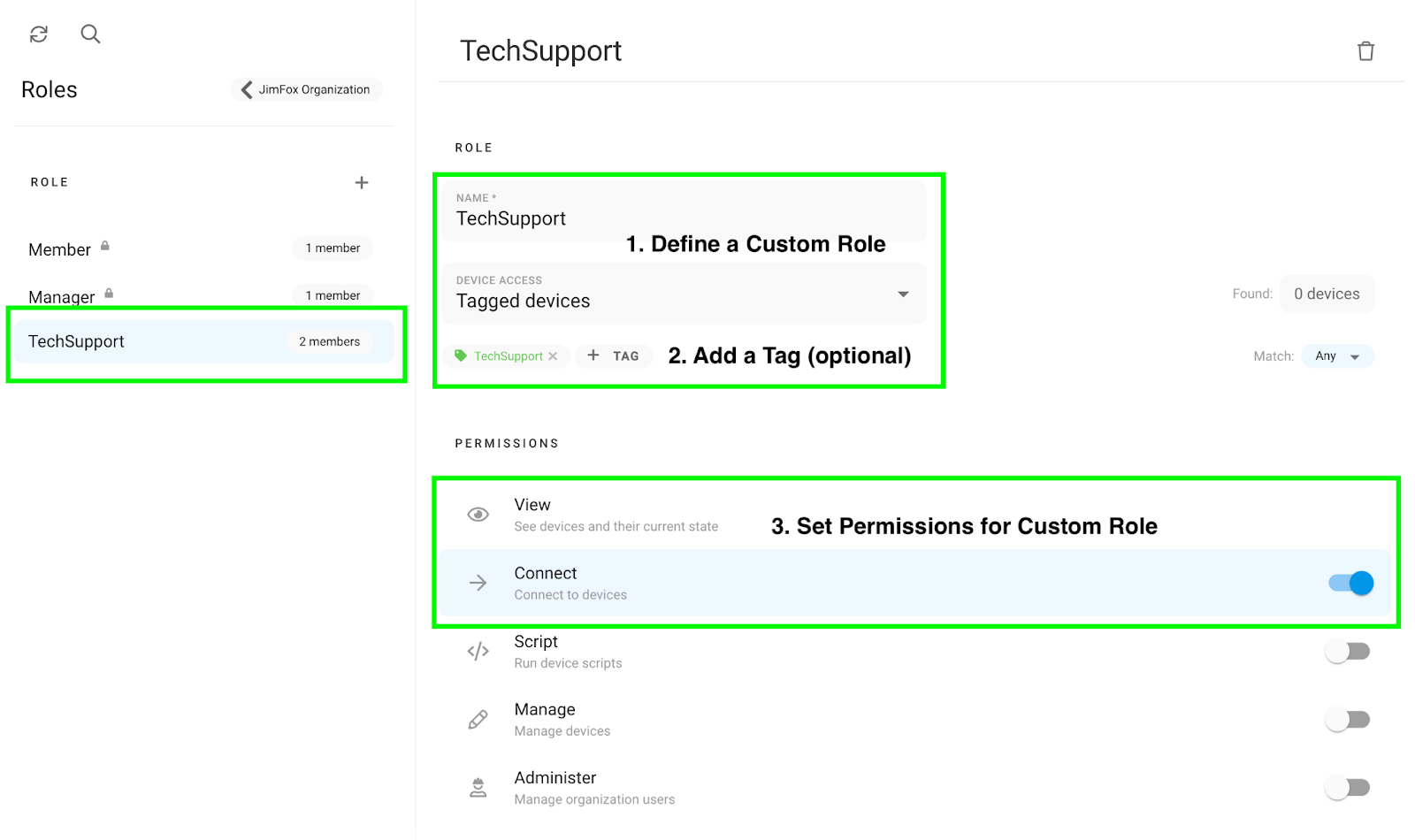 Remote.It Version 3.7.0 Custom Role