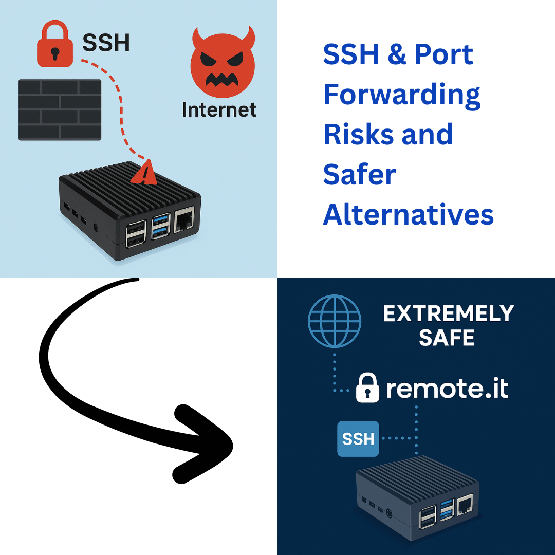 Learn why SSH with port forwarding can be risky and how Remote.It offers a simpler, more secure way to access devices without exposing your network.