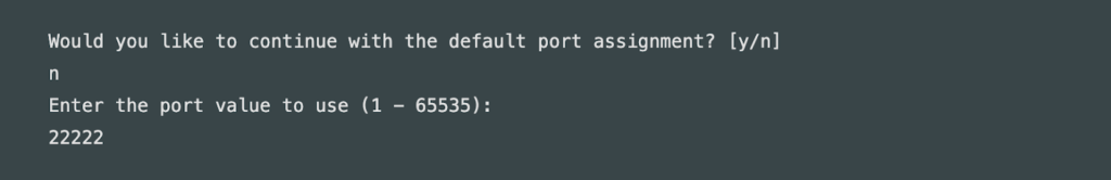 port value