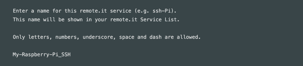 ssh pi