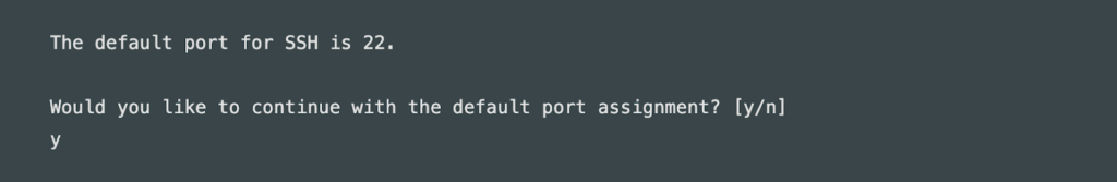 ssh port